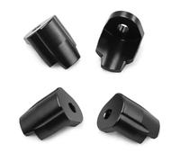 Pour Arrma 1/14 Pour Mojave Pour Typhon Pour Granite Pour GROM 1/18 4 Pièces Mise À Niveau Métal Amortisseur Protection Accessoires RC(Black)