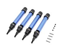 Pour Arrma 3s Pour Mega Pour Vorteks Pour Senton Pour Granite Pour Big Rock Pour Typhon 1/10 Slider Avant Arrière Arbre Transmission Dogbones Ensemble Pièces RC D'entraînement Arbre(Blue,Size 4pcs)