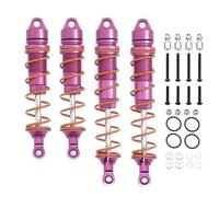Pour Arrma 6S 1/7 Pour Kraton Pour Notorious Pour Outcast 1/8 4 Pièces 110 Mm 135 Mm Amortisseur À Huile En Métal Pour Voiture RC Pièces De Rechange Amortisseur RC(Pink)