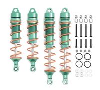 Pour Arrma 6S 1/7 Pour Kraton Pour Notorious Pour Outcast 1/8 4 Pièces 110 Mm 135 Mm Amortisseur À Huile En Métal Pour Voiture RC Pièces De Rechange Amortisseur RC(Green)