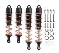 Pour Arrma 6S 1/7 Pour Kraton Pour Notorious Pour Outcast 1/8 4 Pièces 110 Mm 135 Mm Amortisseur À Huile En Métal Pour Voiture RC Pièces De Rechange Amortisseur RC(Black)
