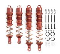 Pour Arrma 6s Pour Fire Force Pour Kraton Infamous Exile 1/7 1/8 110 Mm 135 Mm 4 Pièces Amortisseurs À Huile Métal RC Mise Niveau Voiture Amortisseurs Modèles(Red)