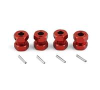 Pour Arrma 6S Pour Typhon Pour Outcast Pour Infraction Pour Limitless Pour Mojave Pour Felony 1/7 Adaptateur Moyeu Hexagonal Roue Allongé Métal 17 Mm RC Cra RC Pièces De Bricolage(Red)
