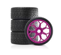 Pour Arrma Pour Felony Pour Infraction 6S Pour BLX 4 Pneus RC 2,9 Pouces Diamètre Extérieur De 3,94 Pouces Avec Roues En Nid D'abeille Accessoires Mise À Niveau RC Pneus Roues(Purple)
