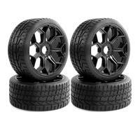 pour Arrma pour Felony pour Infraction 6S pour BLX pour Typhon 3S 6S pour MEGA550 pour Limitless Roller Pneus RC 2,9'' Diamètre Extérieur 3,94'' 4 Moyeux Roue Nid d'abeille RC Pneus Roues