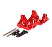 Pour Arrma Pour Gorgon 4x2 1/10 Amélioration Métal Moyeu Direction Porte-moyeu Bras Suspension Pièces Détachées Voitures Monster Trucks RC PièCes Coupe Direction Rc(Red,Caster Block)