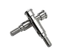 Pour Arrma Pour Gorgon Monster 1/10 Broches D'arbre D'essieu Avant Métal Camion 2WD RC Pièces Mise À Niveau Voiture Modèle Accessoire ModèLes Mise Niveau Rc(Silver)