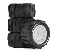 Pour Arrma Pour Granite Pour Grom 1/18 4 Pneus 73 Mm Short Course Truck Pour Sable - Pièces Accessoires D'amélioration Voitures RC RC Mise Niveau Modèles(WHITE)