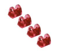 Pour Arrma Pour Granite Pour Grom Pour Typhon 1/18 / 1/14 4 Protections D'amortisseurs Renforcées En Alliage D'aluminium Pièces RC RC Jouets Réparations(Red)