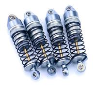 Pour Arrma Pour Granite Pour Grom Pour Typhon Pour Mojave 1/14 1/18 4 Pièces Mise Niveau D'amortisseurs Avant Arrière Simulés Métal Modèles Amortisseurs RC(Titanium)