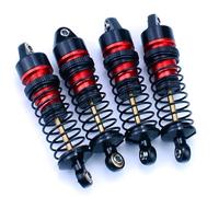 Pour Arrma Pour Granite Pour Grom Pour Typhon Pour Mojave 1/14 1/18 4 Pièces Mise Niveau D'amortisseurs Avant Arrière Simulés Métal Modèles Amortisseurs RC(Red)