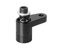 Pour Arrma Pour Granite Pour Mojave Pour Typhon Pour Grom 1/14 1/16 1/18 Pour Racing RC Truck Économiseur Servo Aluminium Bras Servo Palonnier Servo RC Composants(Black)