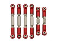 Pour Arrma Pour Granite Pour Senton Pour Vorteks Pour Typhon Big Pour Rock 1/10 Ensemble De Biellettes De Direction En Métal Pièces De Mise À Niveau Pour Voitures RC RC Pièces Rechange(Red,1set)