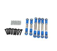 Pour Arrma Pour Granite Pour Senton Pour Vorteks Pour Typhon Pour Rock 1/10 Métal Biellettes Direction Traitement Batteries Kit RC Voiture Amélioration Pièces Composants Rc(Blue)