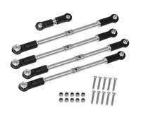 pour Arrma pour Kraton pour Outcast BIG pour Rock 1/8 1/7 5 Pièces Acier Avant Arrière Biellette Direction Servo Lien Mise À Niveau Accessoires RC