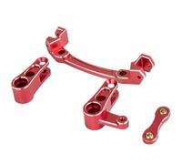 Pour Arrma Pour Mojave 4x4 4S Pour Blx 1/8 Kit Pièces De Direction En Alliage D'aluminium Biellette Et Renvoi D'angle Pour Voiture RC RC Crawlers Pièces(Red)