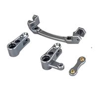 Pour Arrma Pour Mojave 4x4 4S Pour Blx 1/8 Kit Pièces De Direction En Alliage D'aluminium Biellette Et Renvoi D'angle Pour Voiture RC RC Crawlers Pièces(Gray)