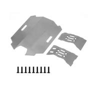 Pour Arrma Pour Mojave Pour Grom 1/14 Protection Châssis Avant Arrière Acier Inoxydable Voiture Télécommandée Mise À Niveau Accessoires Remplacement Réparation Rc Voiture ChâSsis