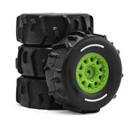 Pour Arrma Pour Mojave Pour Grom 1/16 4 Pneus De 72 Mm Pour Short Course Truck Pour Sable Pièces Rechange Et Accessoires Réparation Pour Voitures RC RC Modèles Pièces(Green,A)