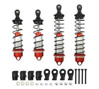 Pour Arrma Pour Mojave Pour Outcast Pour Typhon Pour Talion 1/7 1/8 4 Pièces/ensemble Amortisseur Avant Arrière Pièces De Voiture Rc Mise À Niveau Remplacer Utilisation RC Car Amortisseurs(Red)