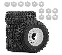 pour ARRMA pour Senton pour Traxxas pour Slash 1/10 Ensemble Roues Pneus avec Adaptateurs Hexagonaux Multiples Modèle Camion RC Short Course PièCe