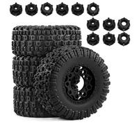 pour ARRMA pour Senton pour Traxxas pour Slash 1/10 Ensemble Roues Pneus avec Adaptateurs Hexagonaux Multiples Modèle Camion RC Short Course PièCe