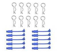 Pour Arrma Pour Traxxas 1 Jeu Broches Fixation Coque Corps Type R Avec Support Aluminium Pièces Réparation Modification Mise À Niveau Rc Accessoires Voiture Rc(Blue)