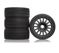 Pour Arrma Pour Traxxas Pour Redcat Pour Team Pour Losi Pour Kyosho Pour HPI WR8 Pour HSP 1/7 1/8 Pneus Hexagones De Roue Pour Buggy RC Tout-terrain De Rallye Accessoires Voiture Rc(Black)