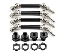 Pour Arrma Pour Typhon 4x4 3s Pour Blx 1/8 550 Mega 4 Arbres De Transmission Avant Et Arrière CVD En Métal Avec Hexagone De Roue Pièces De Mise À Niveau RC Pièces Rechange(Black)