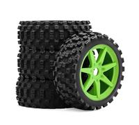 pour ARRMA pour Typhon pour TRAXXAS Jato pour KYOSHO MP10 pour HSP 1/8 Pneus 17mm Hex Off Road Échelle De Chocolat Ensemble Voiture RC Fei Shen Pneus Roue RC