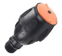 Pour arroseur de pelouse réglable à 360 degrés avec base trépied en métal robuste pour jardin (buse orange)