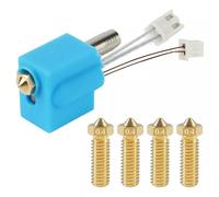 Pour Artillery Sidewinder X1 / X2 / Genius/Genius Pro bloc de chauffe d'extrusion hot end + 4 buse + coque kit pour imprimante 3D tête extrudeuse thermistance de remplacement