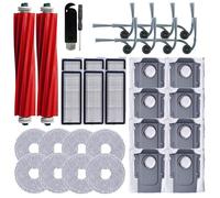 Pour Aspirateur Robot pour Roborock QV 35A, QV 35S, QR 798, QR 598, Brosses Latérales Principales, Filtre HEPA, Chiffon de Nettoyage