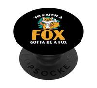 pour Attraper Un Renard, il Faut être Un Amoureux des Renards PopSockets PopGrip Adhésif
