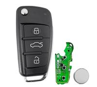 Pour audi 3 boutons clé clé à distance pour A3 2009-2010, A4, TT, A2, A1 Key Fob 8P0837220D ID48Chip HU66 lame