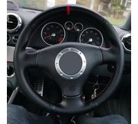 pour Audi A3 2000-2003 A4 2003 2004 2005 RS 6 S4 2004-2006 TT 1999-2006 Housse De Volant Voiture en Cuir Artificiel(3-Blue)