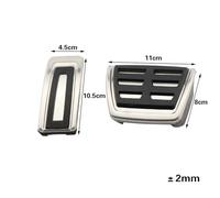 Pour Audi A3 8V 2013-2019 Pour Q2 2016-2024 Voiture Frein Antidérapant Repose-pied Pédale Couvre-pédale Plaquettes Boîte AT MT LHD Pédales pédale Voiture Anti-dérapant(AT without Rest)