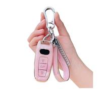 pour Audi A6 A3 A4 B9 C8 A7 S7 4K A8 D5 S8 Q7 Q8 SQ8 E-tron 2018 2019 2020 2021 2022 2023 Étui pour Clé Télécommande De Voiture Accessoires(Pink Chain2)