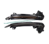 pour Audi A6 C7 C7.5 RS6 S6 4G 2012-2018 : 2 rétroviseurs latéraux dynamiques avec Clignotant séquentiel (Jaune-Bleu)