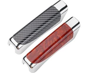 Pour Audi A6 C8 Avant 2018-2025 Couvre Frein à Main Protecteur, Housse de Frein de Stationnement Antidérapante frein à main Accessoires,Carbon Fiber Grain