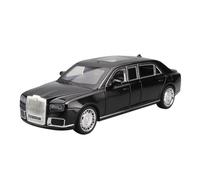 pour Aurus Senat Luxury 1:24 Modèle De Voiture Analogique en Métal Moulé sous Pression Cadeaux(Black)