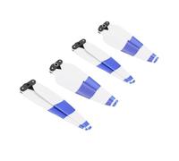 Pour avec hélice A 3 Hélice 8747F CW CCW Turbine à dégagement rapide Ventilateur à aile Accessoires de rechange universels (blanc bleu 4 pièces)