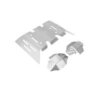 Pour Axial AXP8 2.2 1/8 Plaque Protection Châssis Acier Inoxydable Protection D'essieu Voiture Télécommandée Mises À Niveau Remplacement Rc Voiture ChâSsis