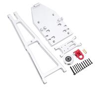 Pour Axial Pour Capra 1.9UTB Trail Pour Capra 1/10 Kit Bras Grue Aluminium Camion/dépanneuse Voiture RC Crawler Pour Buggy Kit Construction Pièce Rechange RC Voitures Pièces(Silver)