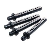 Pour Axial Pour SCX10 1/10 4 Pièces Alliage D'aluminium Coque Voiture Colonne Corps Poteaux Montage Avec Clip RC Crawler Modèle Voiture Mise À Niveau Pièces PièCes Rc(Black)