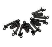 Pour Axial Pour SCX10 1/10 4 Pièces Avant Arrière Aluminium Amortisseur Suspension Ensemble D'arceaux Tour Amélioration Voiture À Chenilles RC Pièces Rechange Composants Rc(Black)