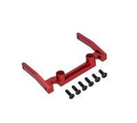 Pour Axial Pour SCX10 1/10 Alliage D'aluminium Usiné CNC Supports Boîtier Électronique Pièces Accessoires Mise Niveau Pour Modèles Réduits Voitures RC Crawler RC Crawlers Modèles(Red)