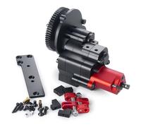 pour Axial pour SCX10 1/10 Boîte De Transfert À 2 Vitesses en Métal avec Réducteur Moteur Pièces De Mise À Niveau pour Voiture Camion RC RC Boîte Transmission