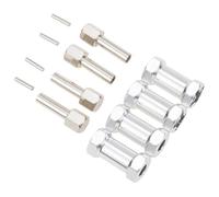 pour Axial pour SCX10 D90 4 Pièces 1/10 RC Chenille 12mm Adaptateur D'entraînement De Moyeu De Roue Hexagonale 25mm Extension Combinateur Coupleur Pièces De Rechange Accessoires RC(White)