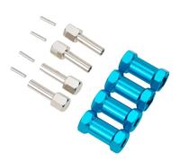 pour Axial pour SCX10 D90 4 Pièces 1/10 RC Chenille 12mm Adaptateur D'entraînement De Moyeu De Roue Hexagonale 25mm Extension Combinateur Coupleur Pièces De Rechange Accessoires RC(Blue)